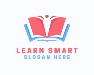 Book Learning Education logo design