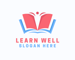 Book Learning Education logo design