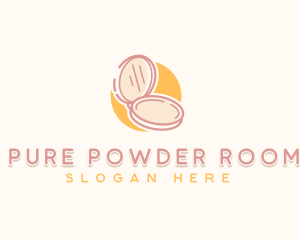 Face Powder Makeup Cosmetic logo design