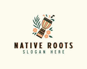 Native African Drum logo