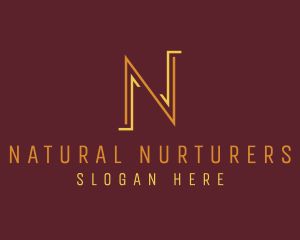 Interior Design Firm Letter N logo design