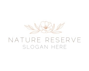 Minimalist Flower Nature  logo design