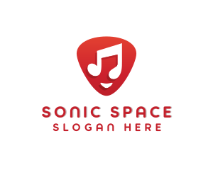 Guitar Pick Musical Tune logo