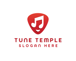 Guitar Pick Musical Tune logo