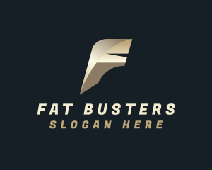 Logistics Freight Courier Letter F logo design