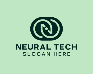 Green Tech Letter N  logo design