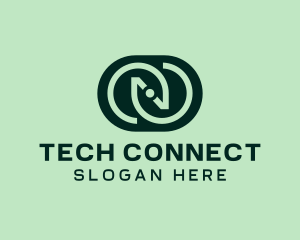 Green Tech Letter N  logo
