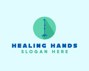 Medical Intravenous Pole logo design