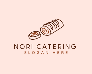 Chocolate Cake Roll logo design