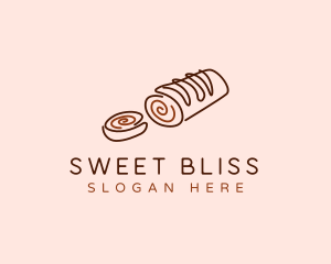 Chocolate Cake Roll logo design