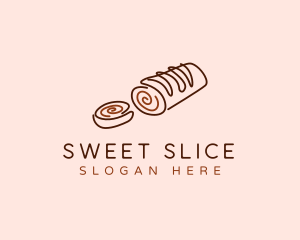 Chocolate Cake Roll logo design