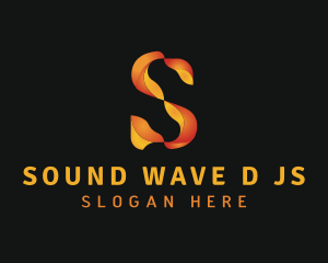 Business Wave Letter S logo design