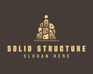 Building Geometry Structure logo design