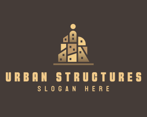 Building Geometry Structure logo design