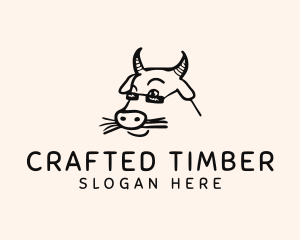 Farm Cow Shades logo design