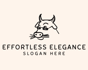 Farm Cow Shades logo design