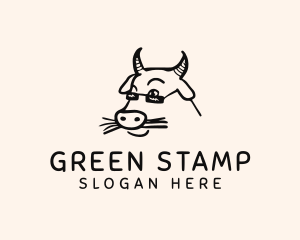 Farm Cow Shades logo design