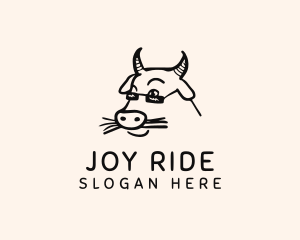 Farm Cow Shades logo design