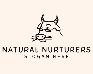 Farm Cow Shades logo design