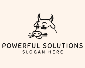 Farm Cow Shades logo design