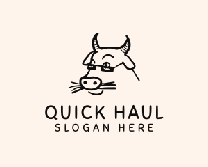 Farm Cow Shades logo design