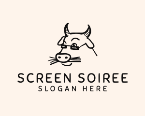 Farm Cow Shades logo design