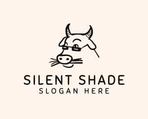 Farm Cow Shades logo design