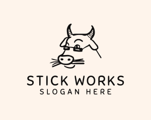 Farm Cow Shades logo design