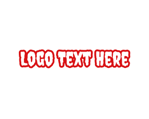 Font - Blood Creepy Wordmark logo design
