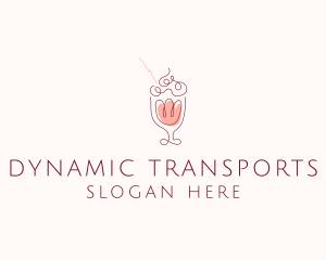 Fruit Shake Drink logo design