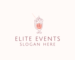 Fruit Shake Drink logo design