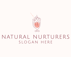 Fruit Shake Drink logo design