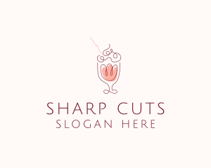 Fruit Shake Drink logo design