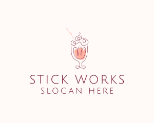 Fruit Shake Drink logo design