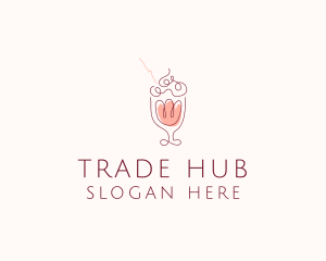 Fruit Shake Drink logo design