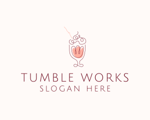 Fruit Shake Drink logo design