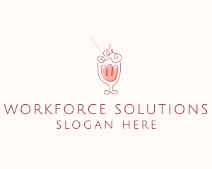 Fruit Shake Drink logo design