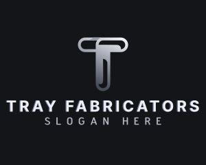 Metal Fabrication Letter T logo design