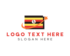 Uganda Country Flag logo