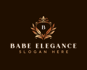 Elegant Leaves Decoration logo design