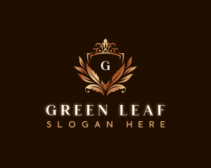 Elegant Leaves Decoration logo design