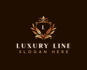 Elegant Leaves Decoration logo design