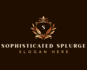 Elegant Leaves Decoration logo design