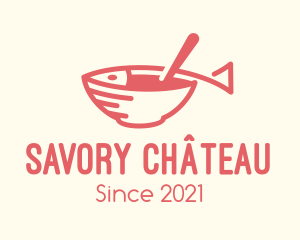 Fish Soup Bowl logo design