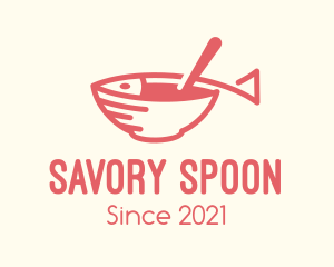Fish Soup Bowl logo design