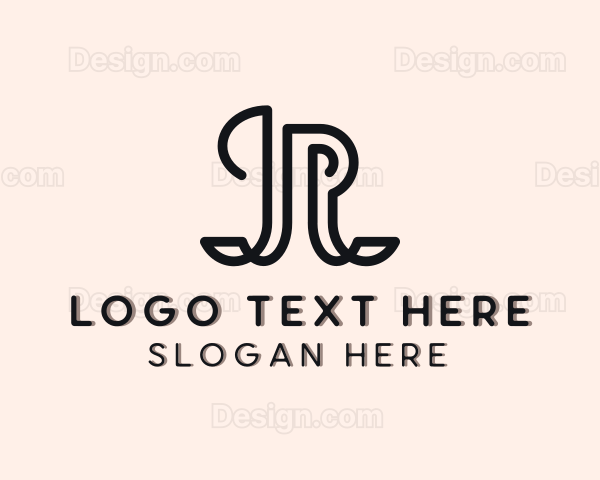 Stylish Boutique Brand Letter R Logo