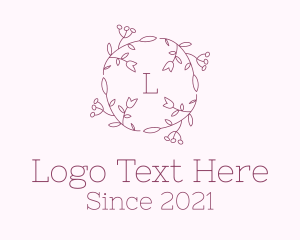 Decorative Tulip Wreath logo