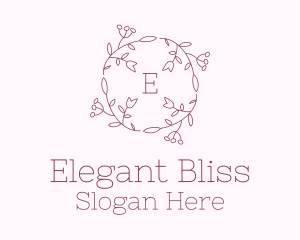 Decorative Tulip Wreath Logo