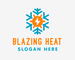 Heating Cooling Energy Ventilation  logo design