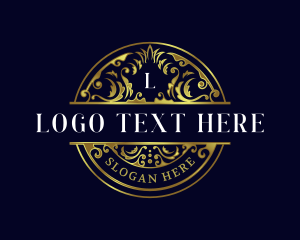 Luxury Ornament Leaf Logo